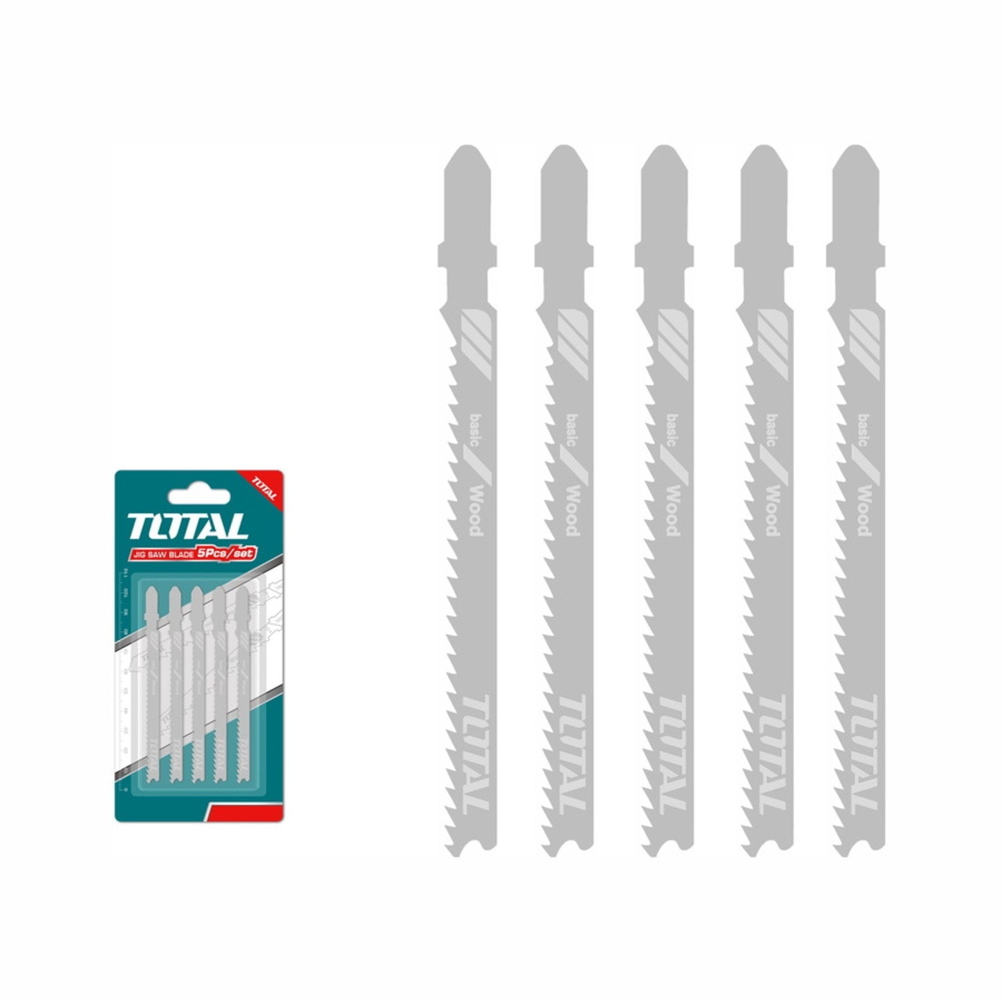 Total Dekupaj Testere Metal Kesme Bıçağı 5 li Set TAC51118A