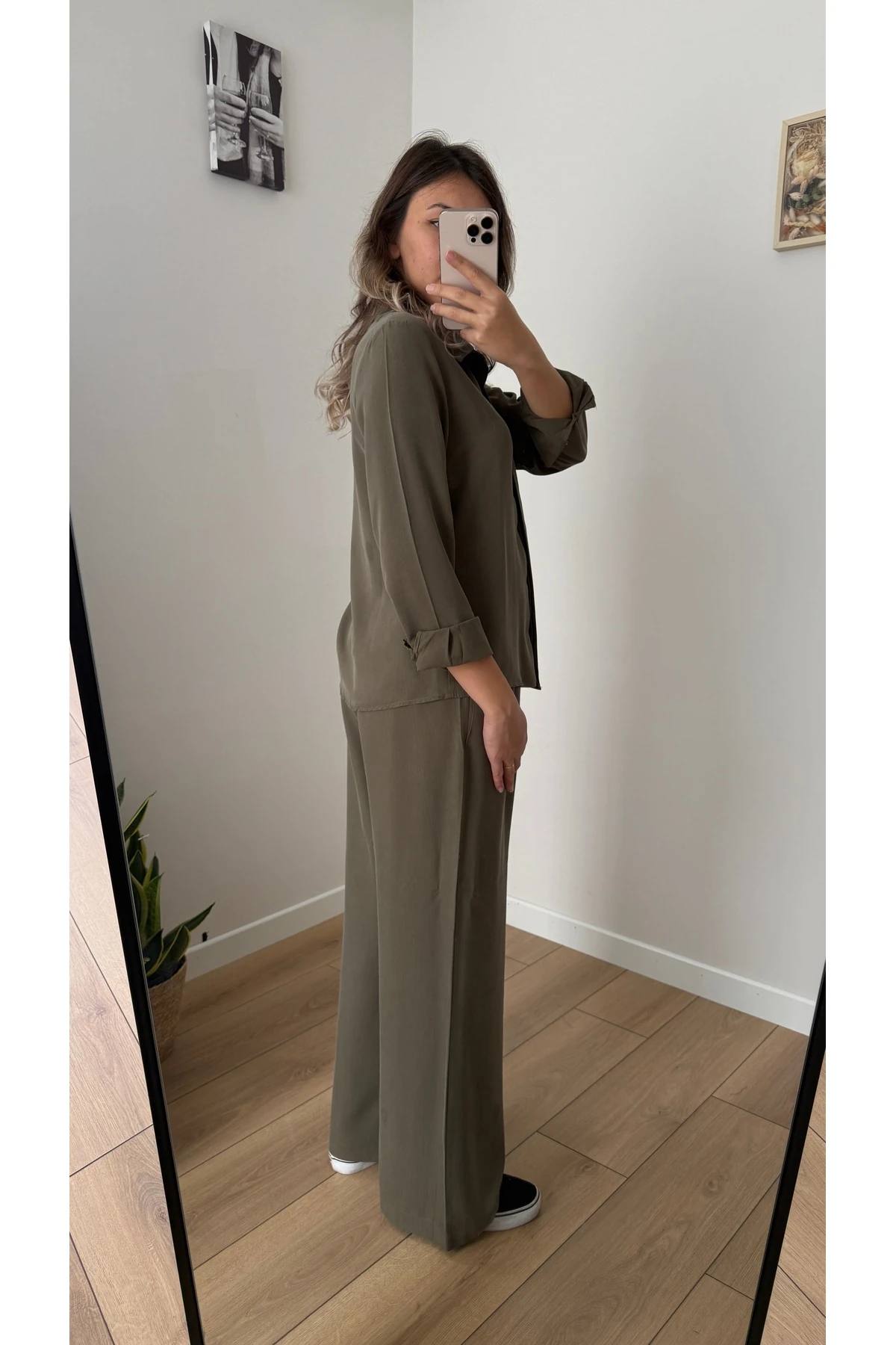 Gömlek Pantolon Takım - Haki