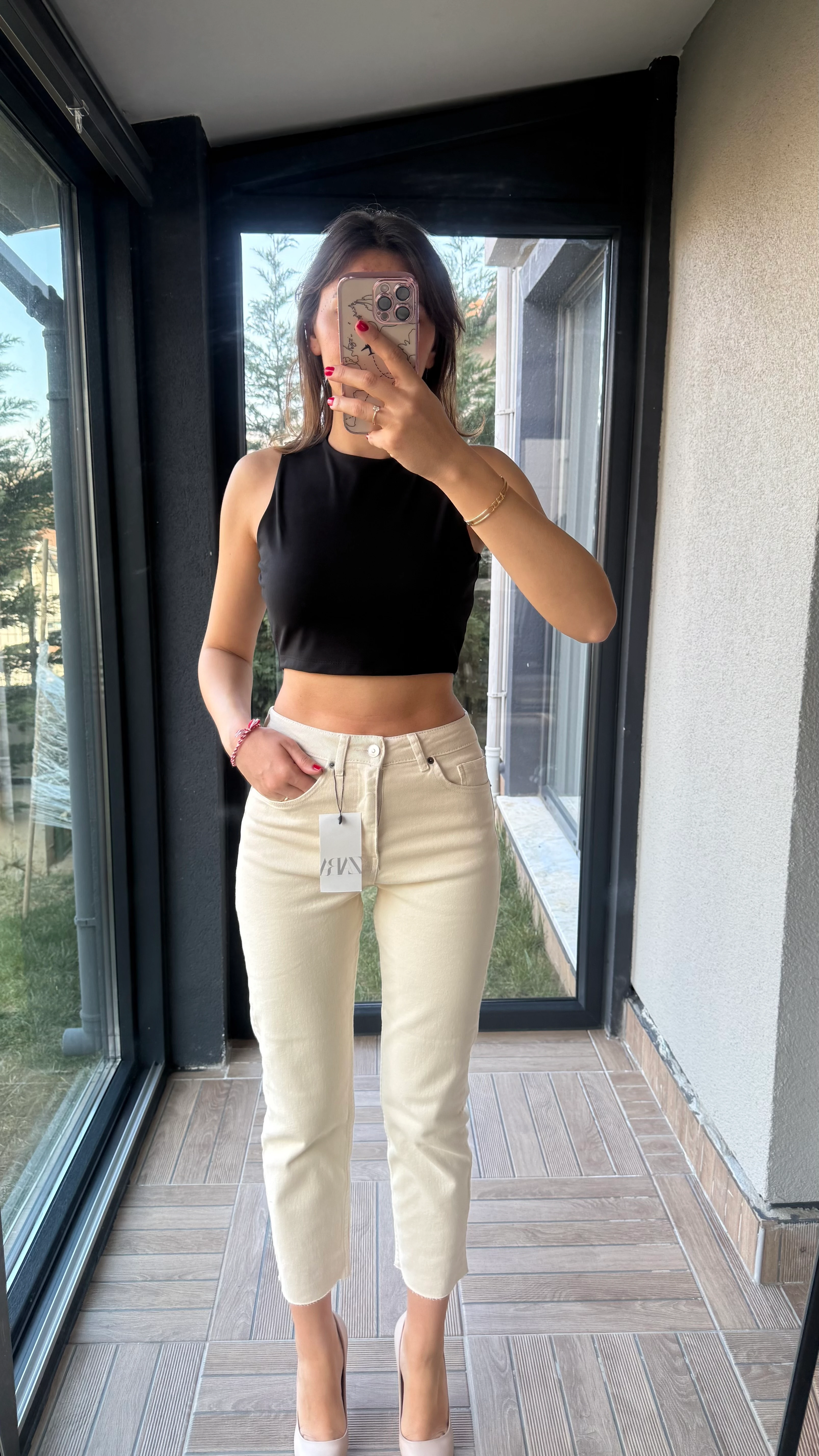 Sıfır Kol Basic Pamuk Crop Body - Siyah