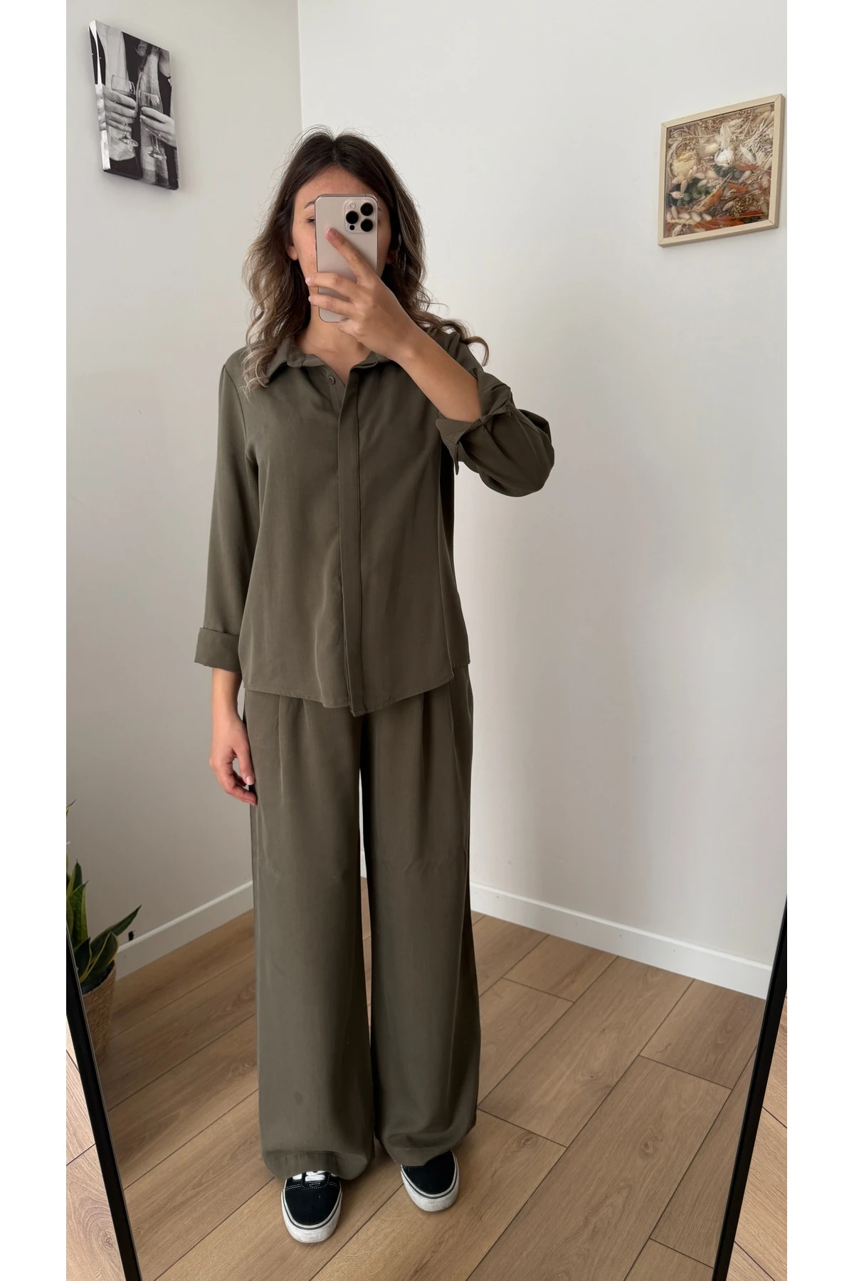 Gömlek Pantolon Takım - Haki