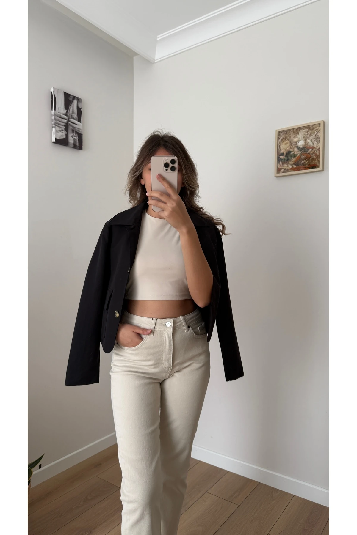 Gabardin Ceket - Siyah