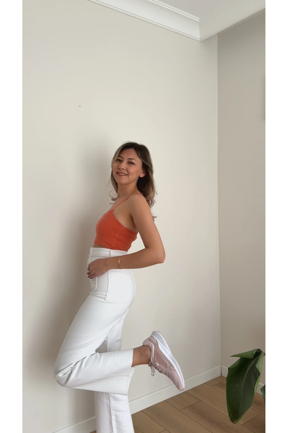 Ön Cepli Yüksek Bel Flare Jean