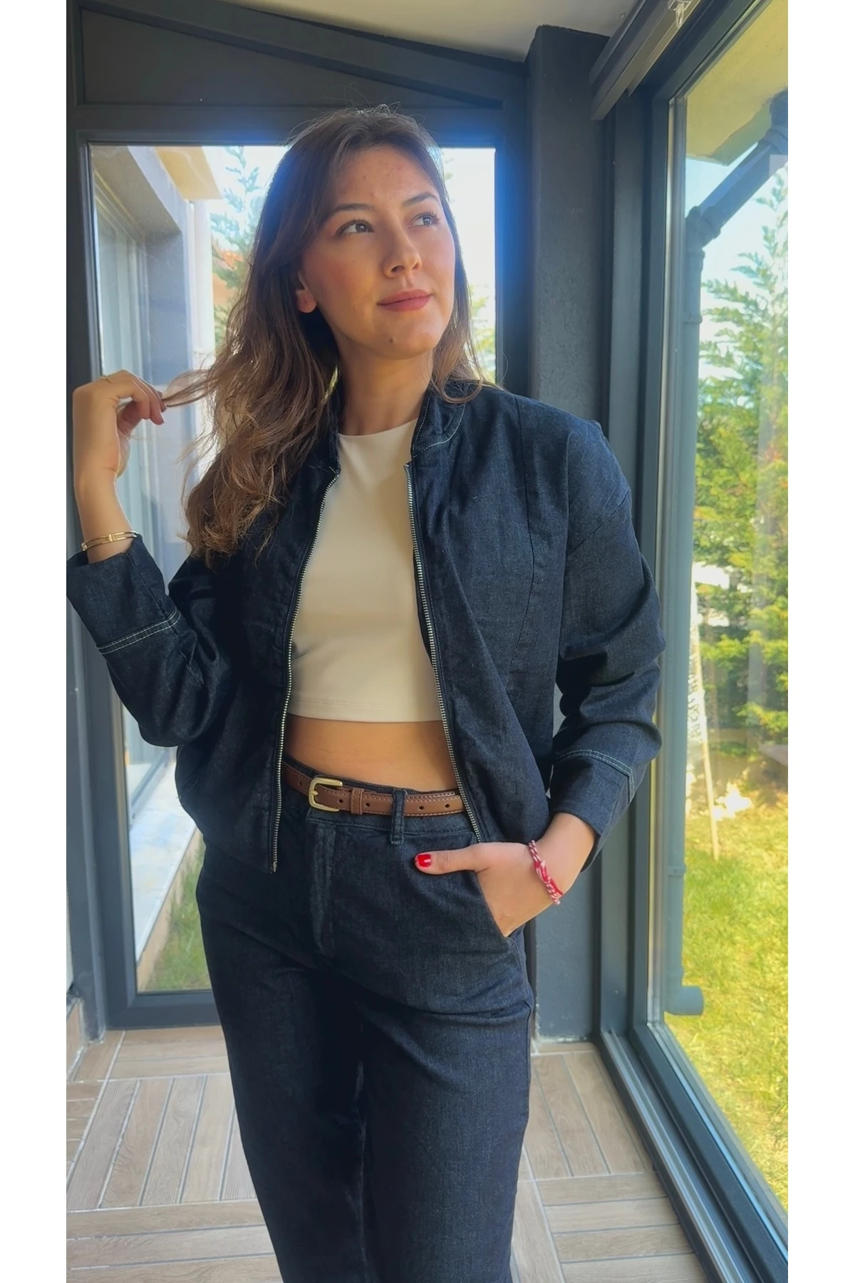 Kot Pantolon Bomber Ceket Takım