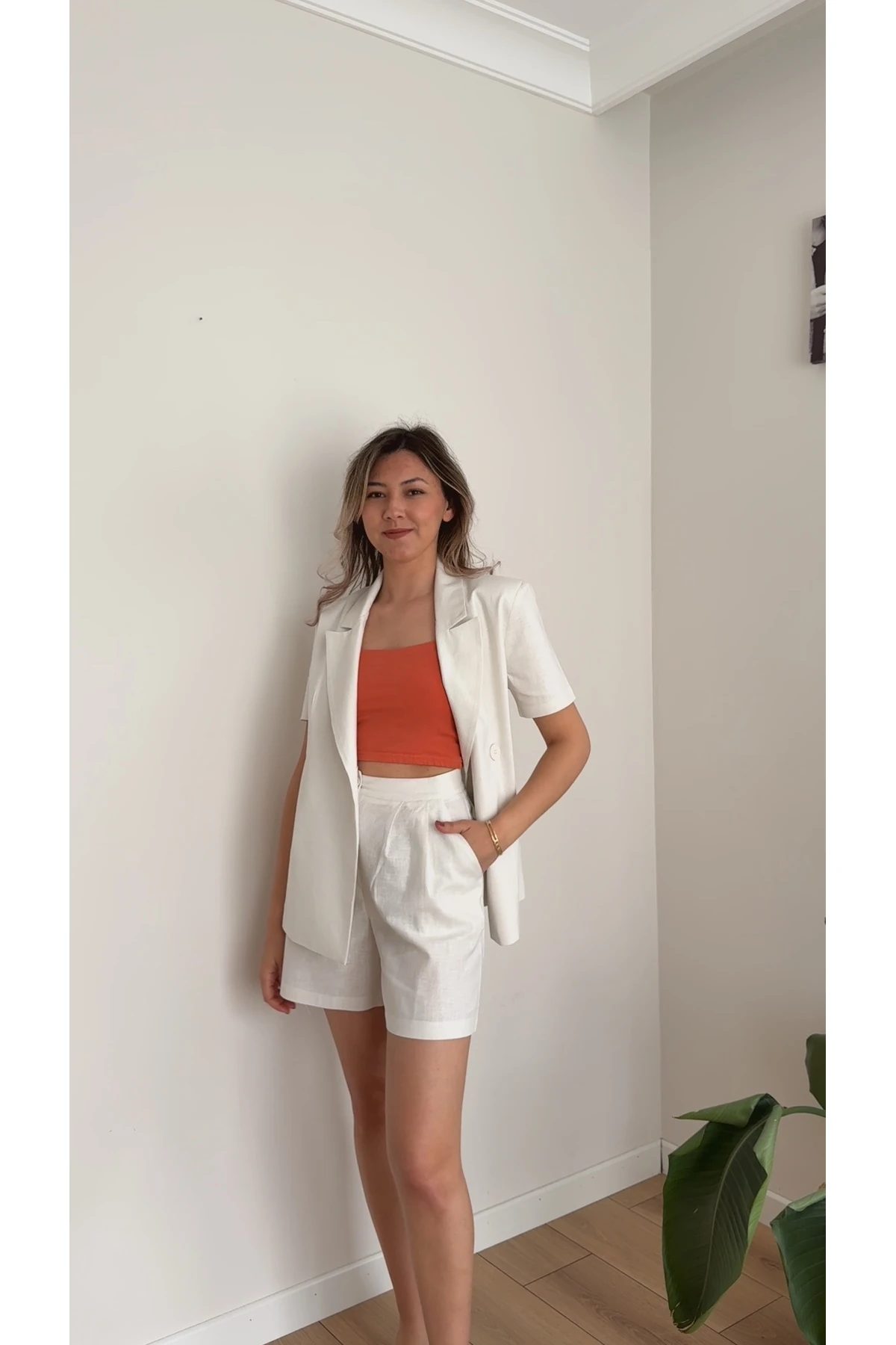 Premium Ceket Şort Takım