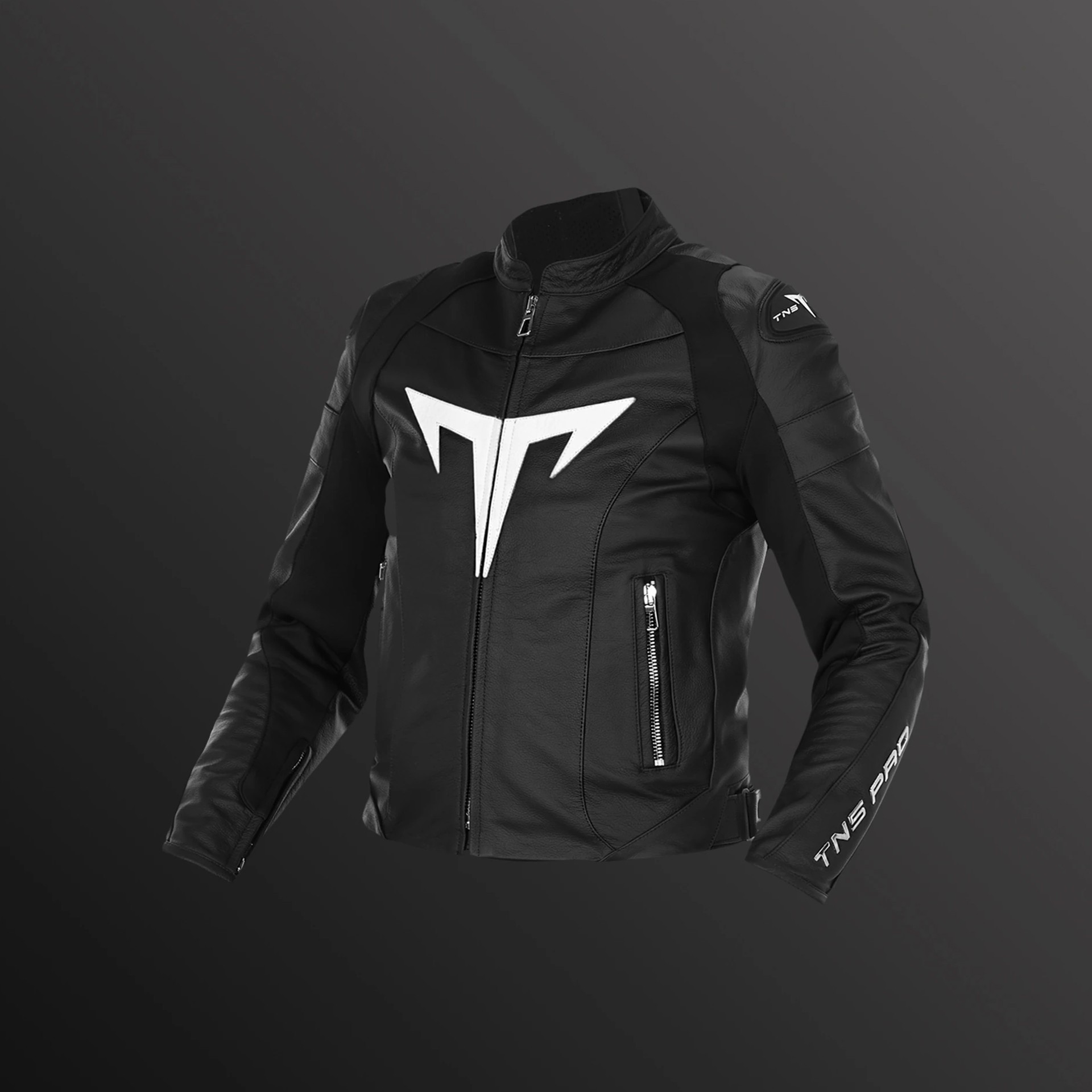 TNS PRO Super Collection Black Deri Motorcu Montu
