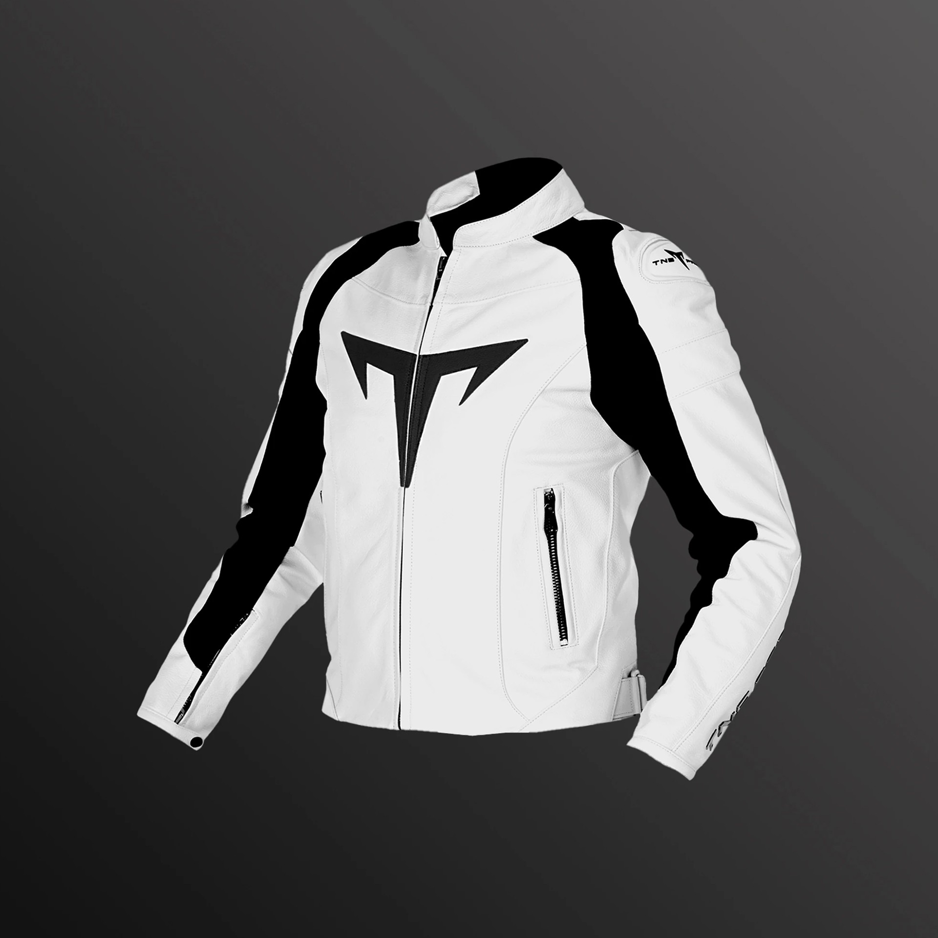 TNS PRO Super Collection White Deri Motorcu Montu