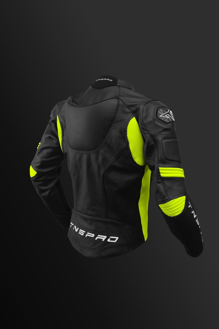TNS PRO Nova Specter Deri Motorcu Montu - Yeşil