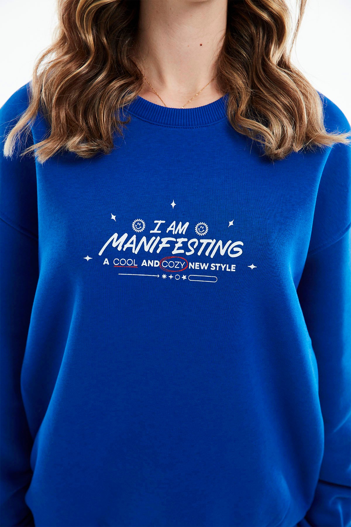 Manifest Bisiklet Yaka İçi Polarlı Unisex Sweatshirt