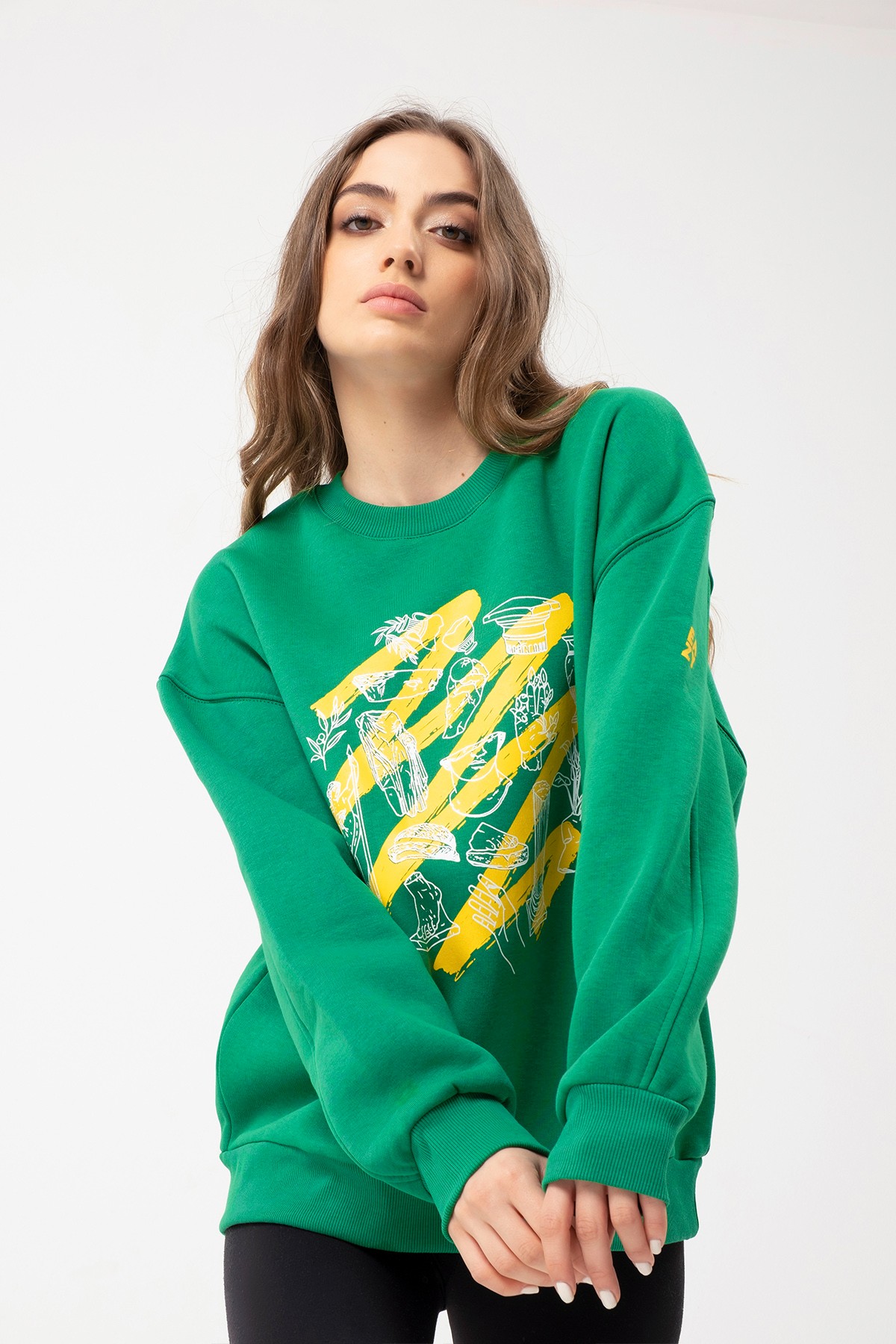Ancient Modern Bisiklet Yaka İçi Polarlı Unisex Sweatshirt