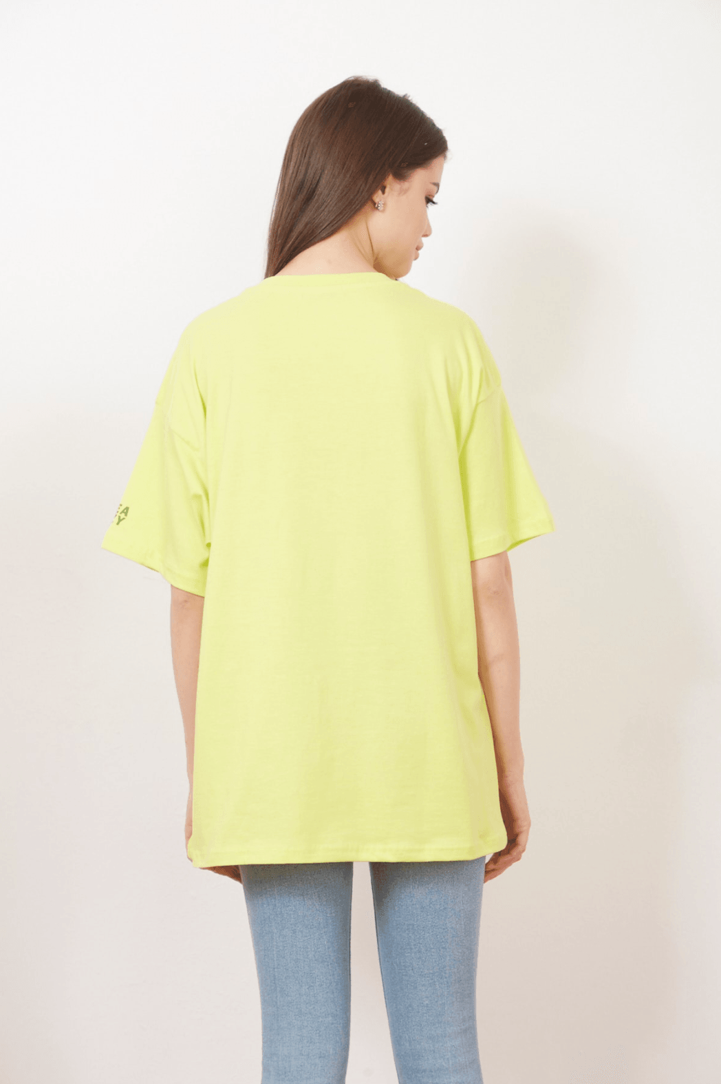 EAZY Unisex Oversize Baskılı Kısa Kollu Basic T-Shirt