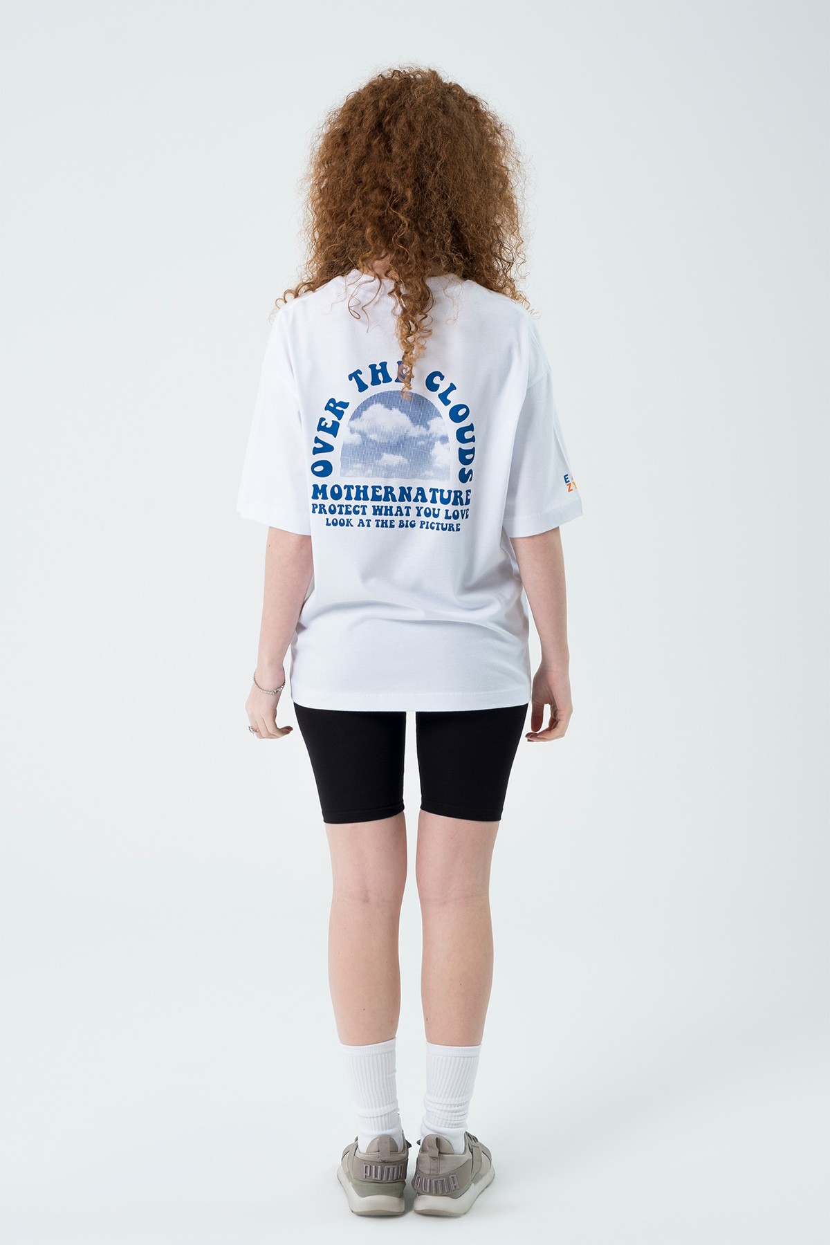 EAZY Cloud Unisex Extra Oversize Baskılı Kısa Kollu T-Shirt