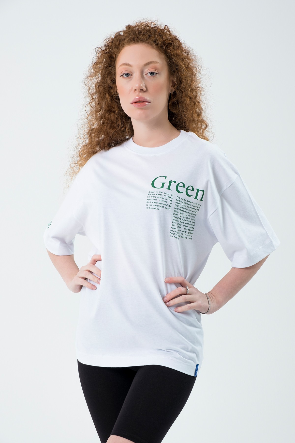 Eazy Green Unisex Extra Oversize Baskılı Kısa Kollu T-Shirt