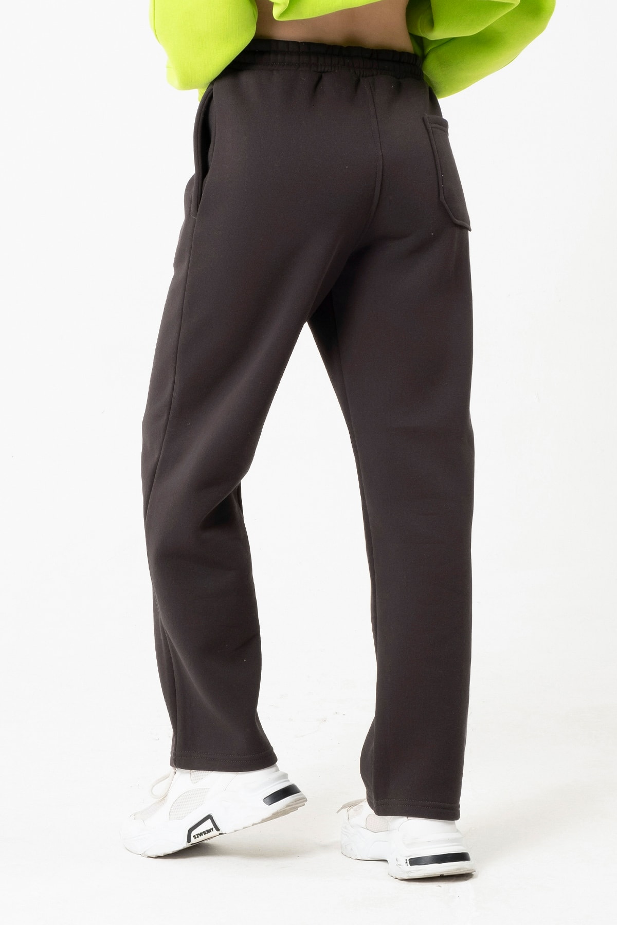 EAZY Basic Oversize Unisex Wide Leg Bol Paça Kalın Eşofman Altı