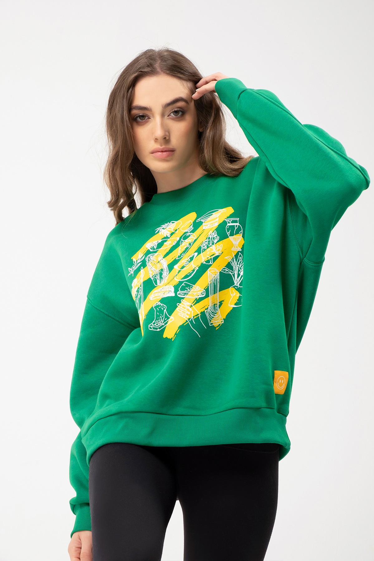 Ancient Modern Bisiklet Yaka İçi Polarlı Unisex Sweatshirt