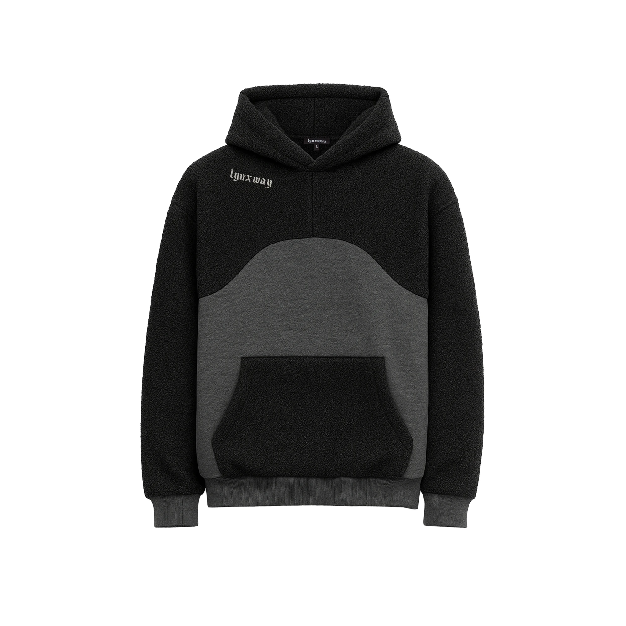 Siyah Antrasit Sherpa Sweat