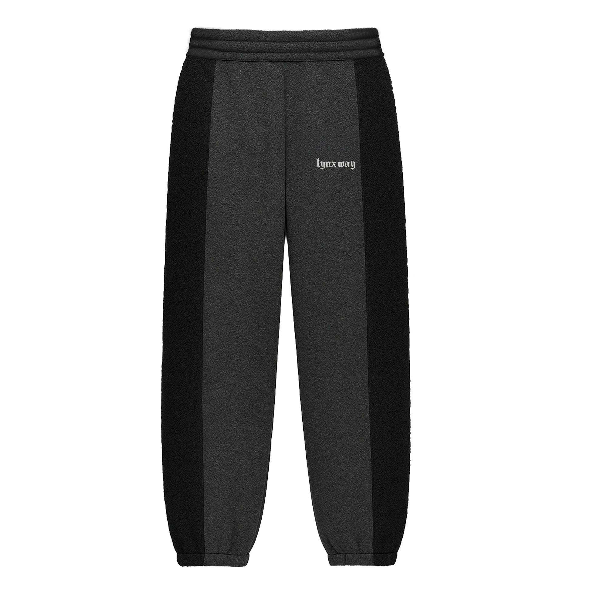 Siyah Antrasit Sherpa Sweatpant