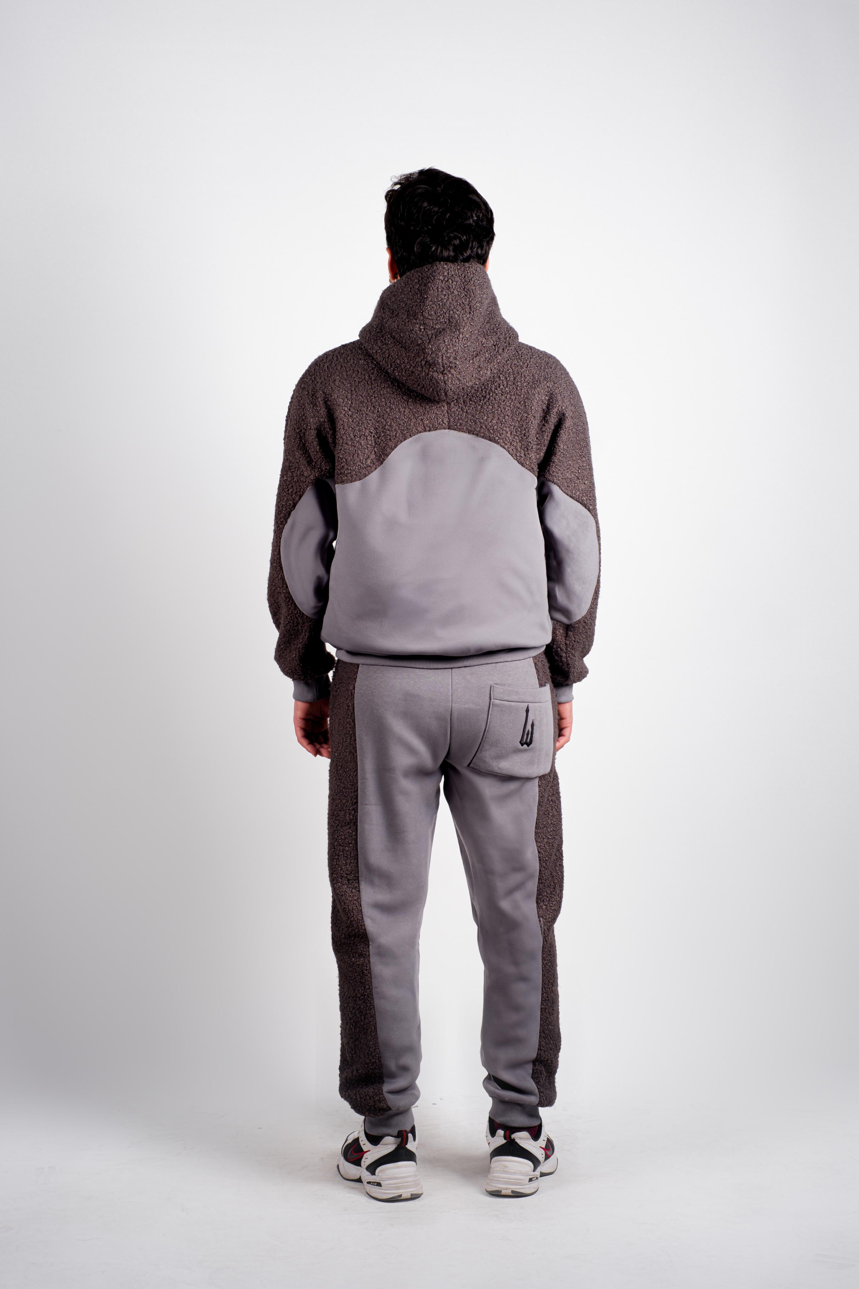 Antrasit Gri Sherpa Sweatpant