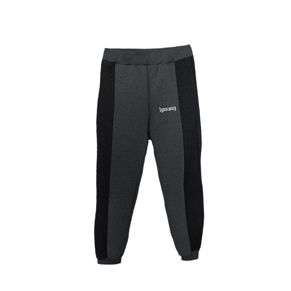 Siyah Antrasit Sherpa Sweatpant