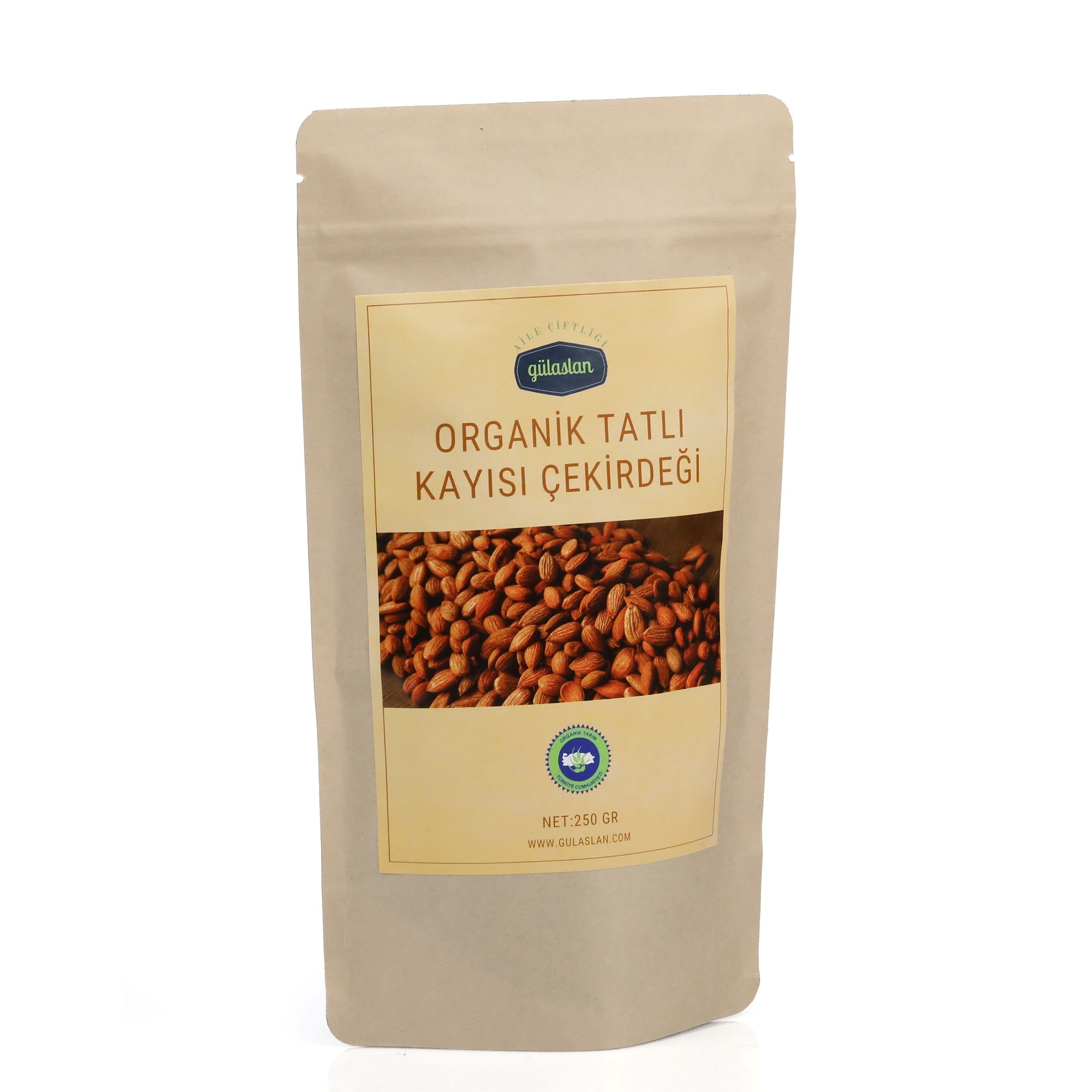 Organik Tatlı Kayısı Çekirdeği 250 gr