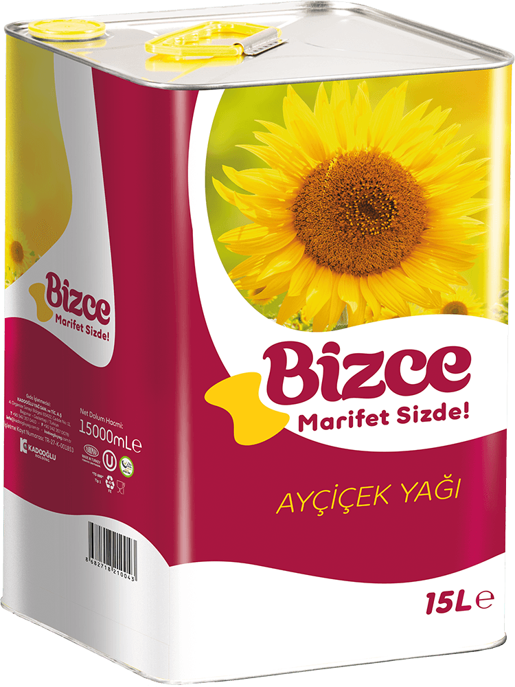 Bizce 18 Lt Ayçiçek Yağ Teneke