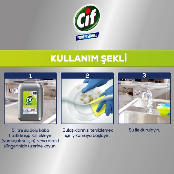 Cif Professional Bulaşık Deterjanı 5 Lt