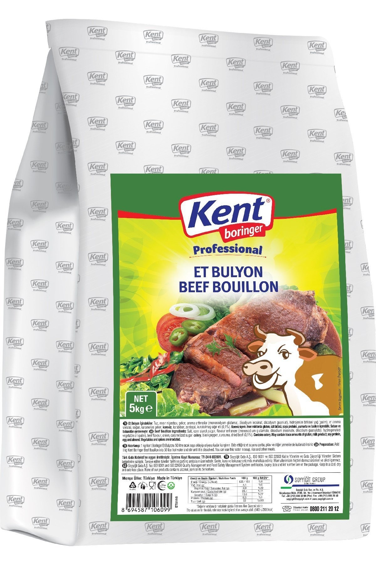 Kent Boringer Professional Tavuk Bulyon 5 Kg