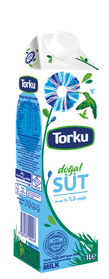 Torku Yarım Yağlı Doğal UHT Süt 1 L - 12 Adet Koli