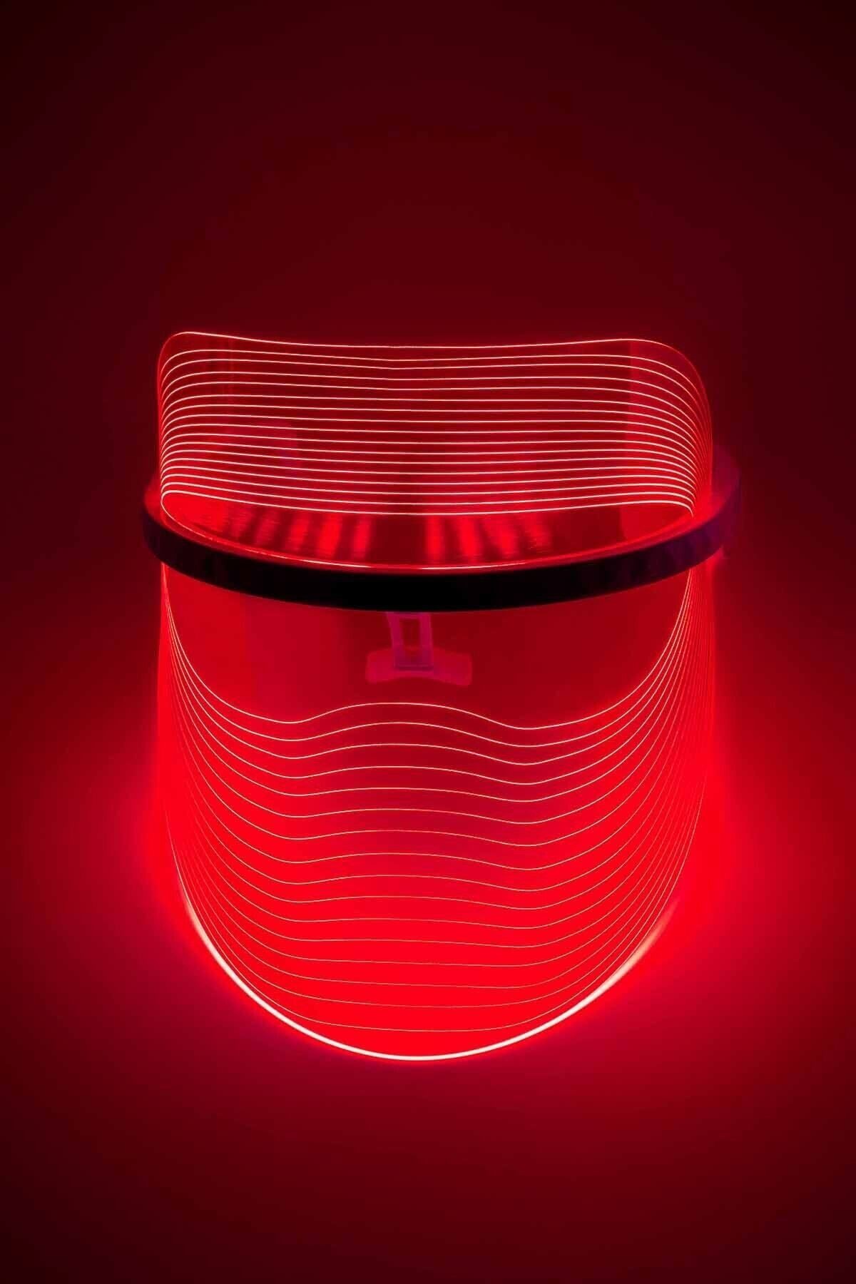 Vassoul 3 Foton LED Işıklı Yüz Bakım Maskesi | Kırışıklık, Akne, Cilt Aydınlatma için LED Terapi Maskesi