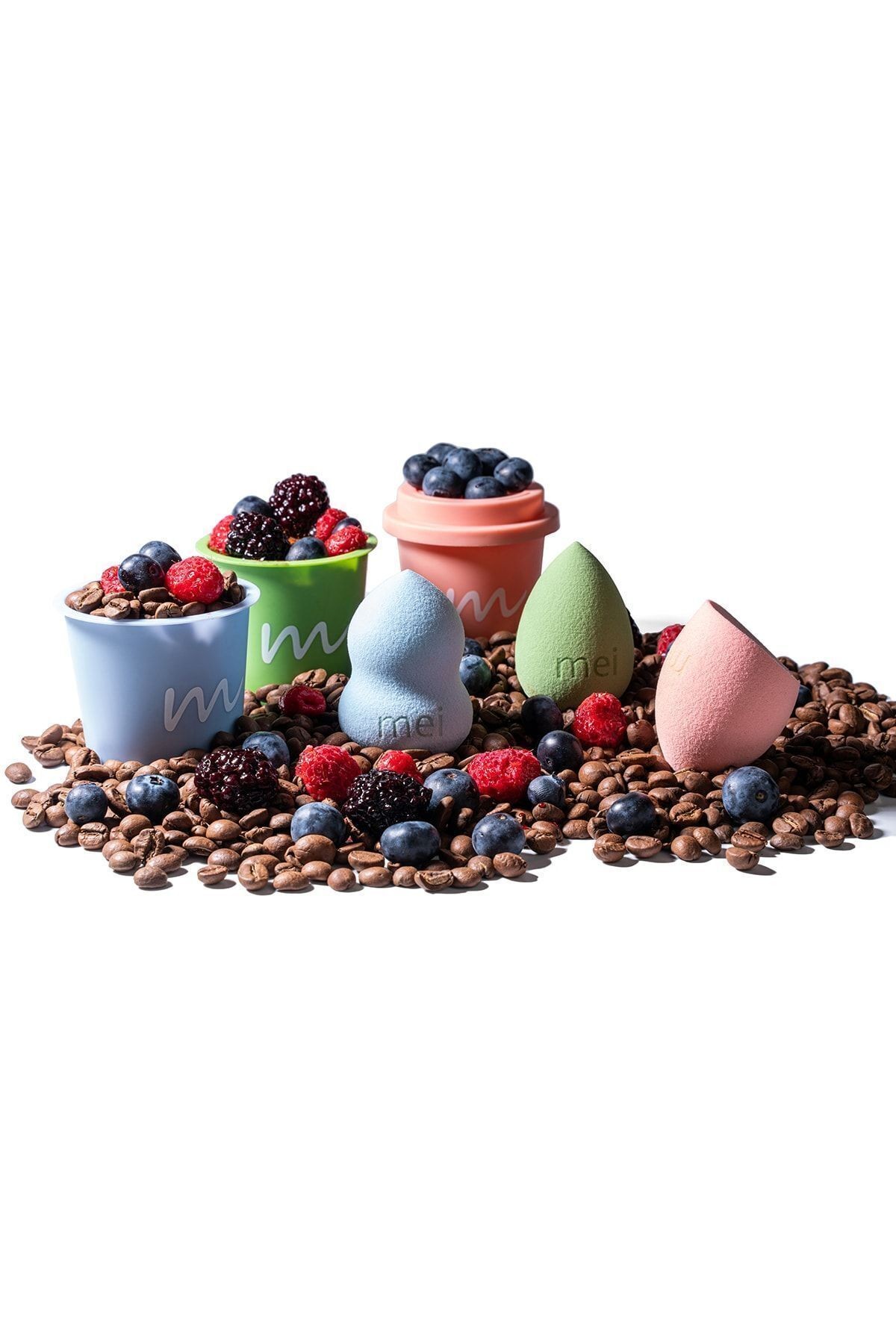 Makyaj Süngeri Fondöten Emmeyen Sponge Coffee Cup Hijyenik Flamingo Pembe 1 Pro 1 Mini