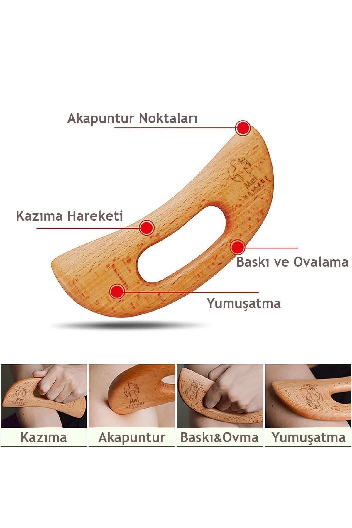 Ahşap Lenfatik Drenaj Masaj Cihazı | Selülit Karşıtı