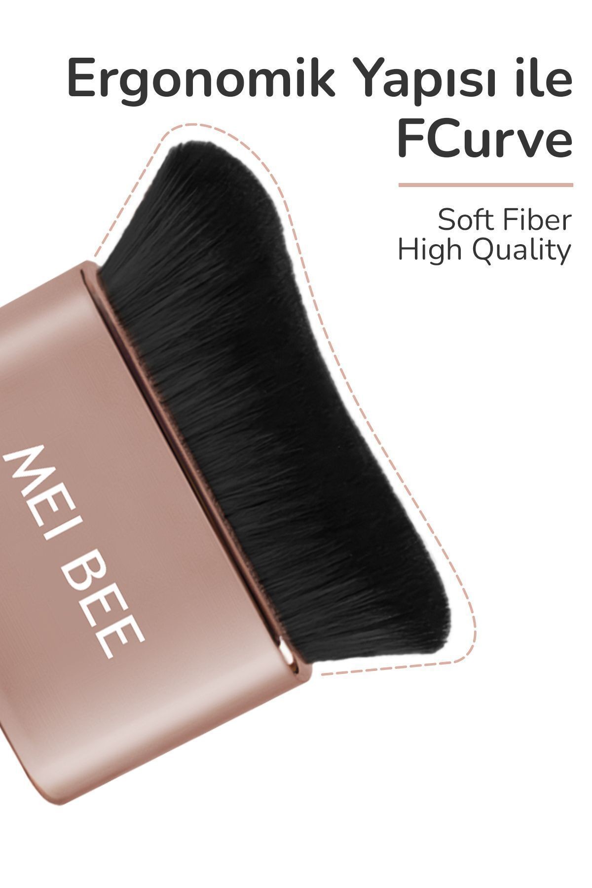 Bee Vegan Yüz Ve Vücut Fondöten Fırçası Bronzlaşma Fondoten Fırçası Face and Body Makeup Brush