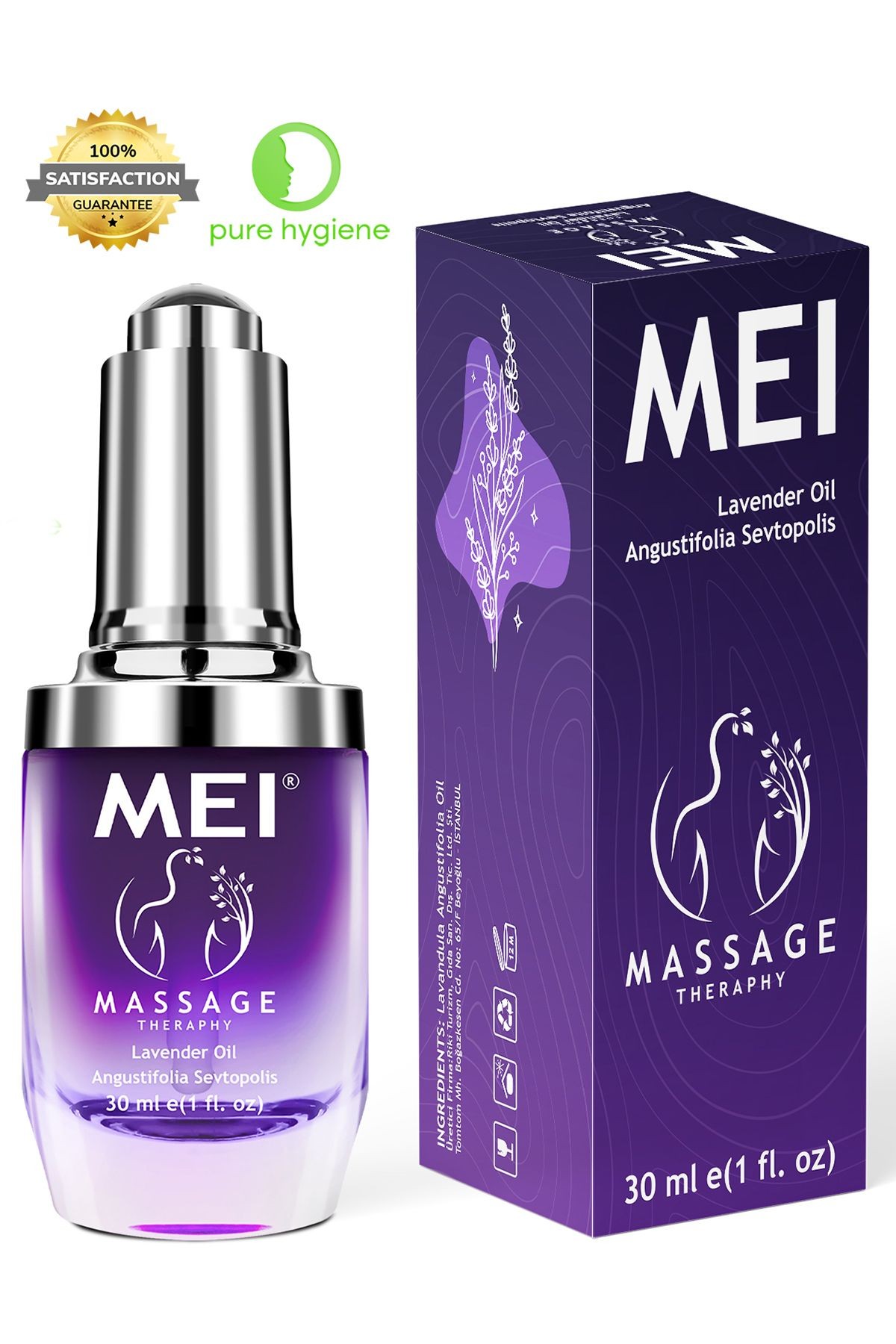 %100 Saf Doğal Natural Lavanta Uçucu Yağı ( 30 ml )