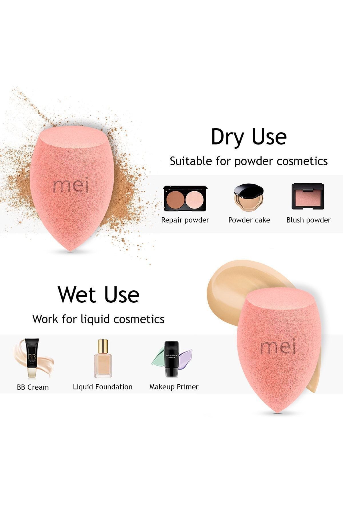 Makyaj Süngeri Fondöten Emmeyen Sponge Coffee Cup Hijyenik Flamingo Pembe 1 Pro 1 Mini