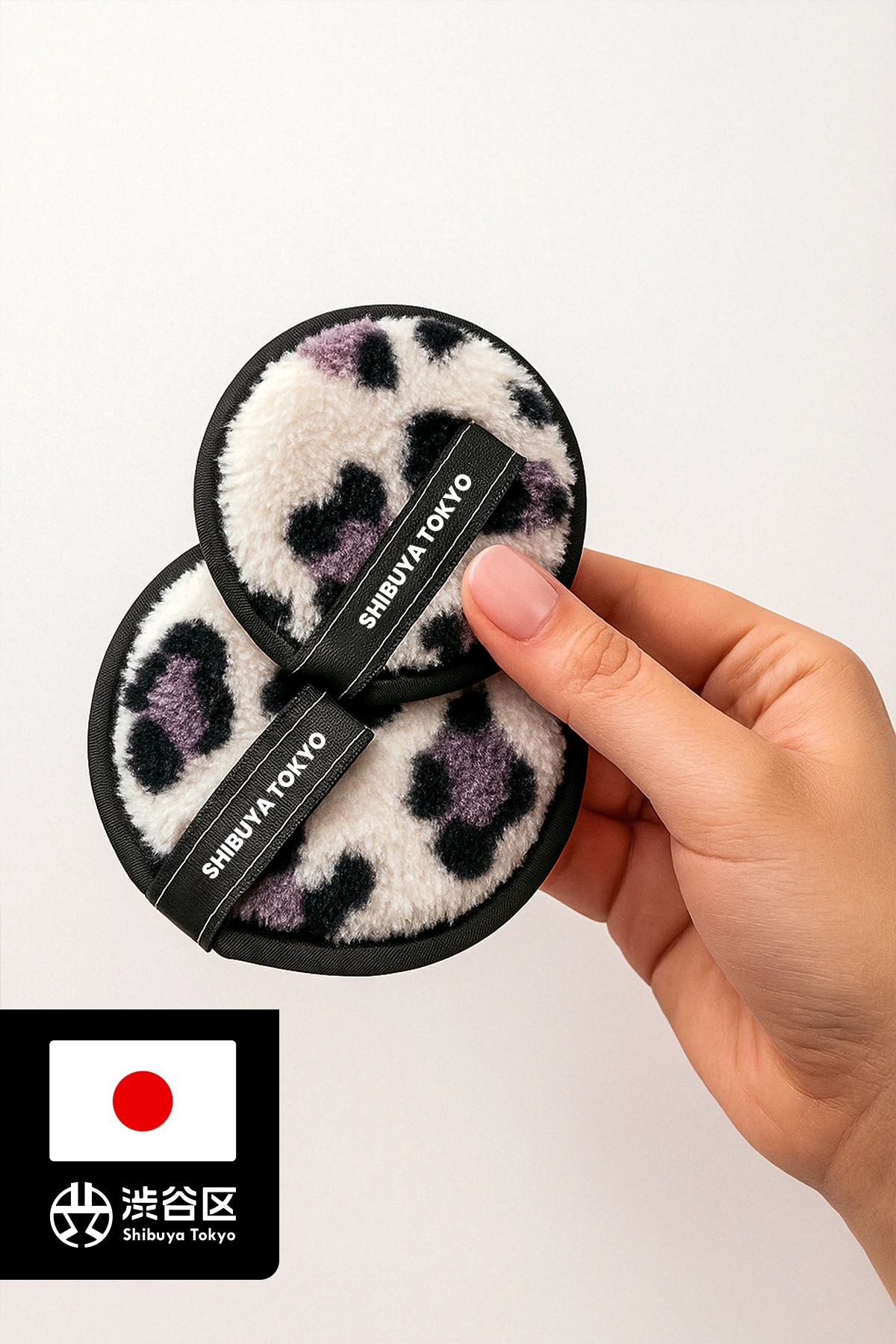 2’li Set Tekrar Kullanılabilir Makyaj Temizleme Pedi – Nazik Temizleme, Yıkanabilir | Mor Desenli