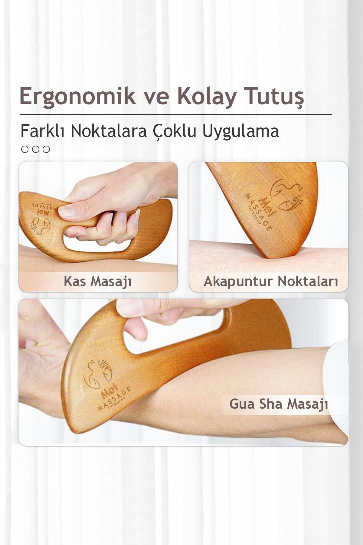 Ahşap Lenfatik Drenaj Masaj Cihazı | Selülit Karşıtı