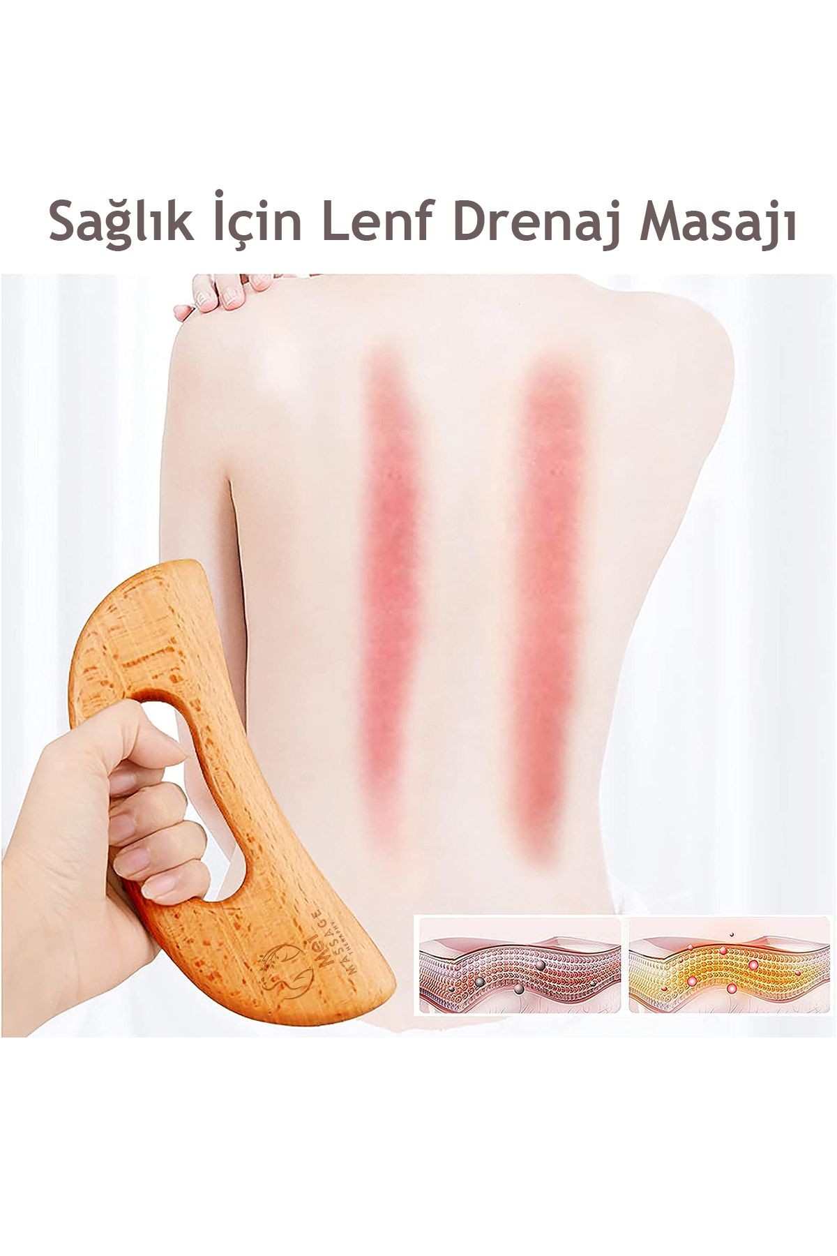 Ahşap Lenfatik Drenaj Masaj Cihazı | Selülit Karşıtı