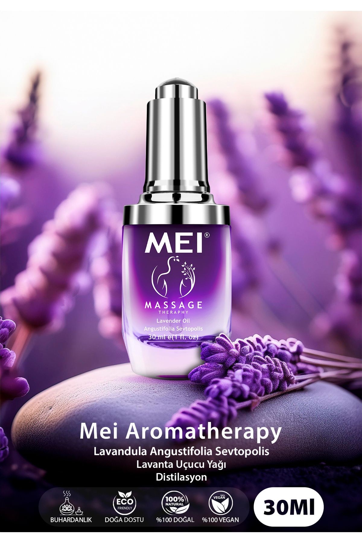 %100 Saf Doğal Natural Lavanta Uçucu Yağı ( 30 ml )