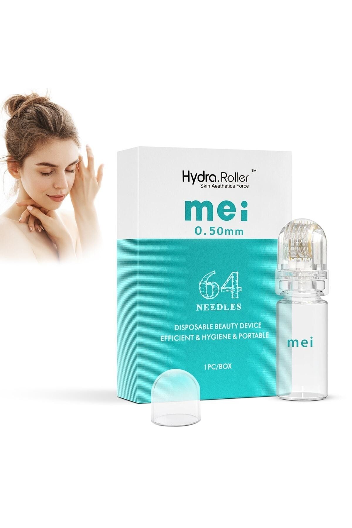 Hydra Roller 64 Altın Iğneli 0,50 Mm Profesyonel Serum Ampul Uygulayıcı Aplikatör Dermaroller