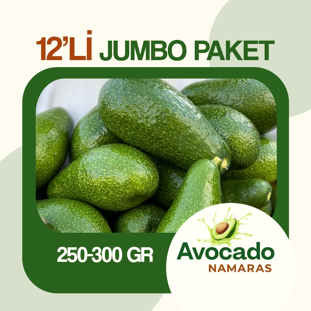 12'Lİ JUMBO PAKET AVOKADO NAMARAS