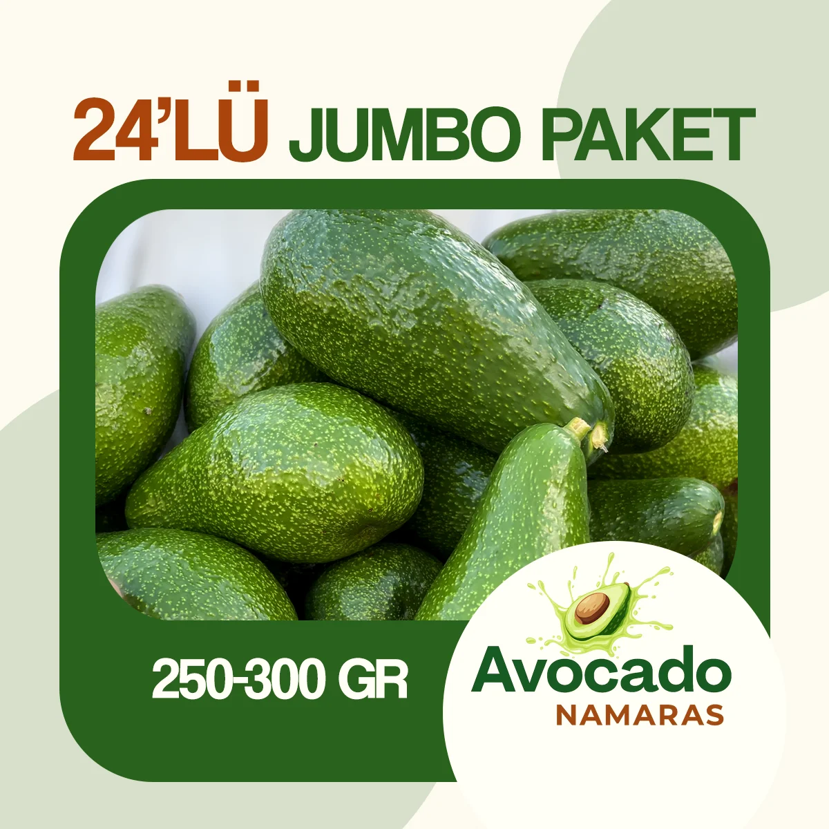 24'LÜ JUMBO PAKET AVOKADO NAMARAS