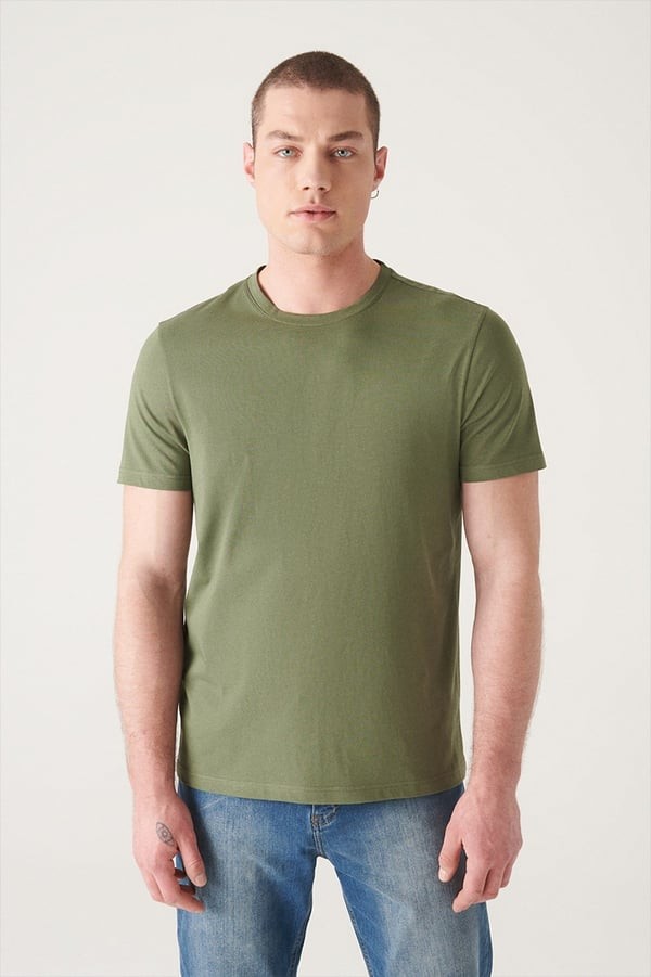 Erkek Regular Fit Pamuklu Basic T-shirt