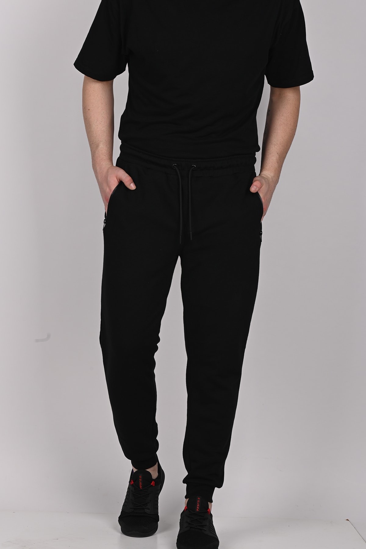 Men's Tracksuit Bottoms with Zipper Pockets