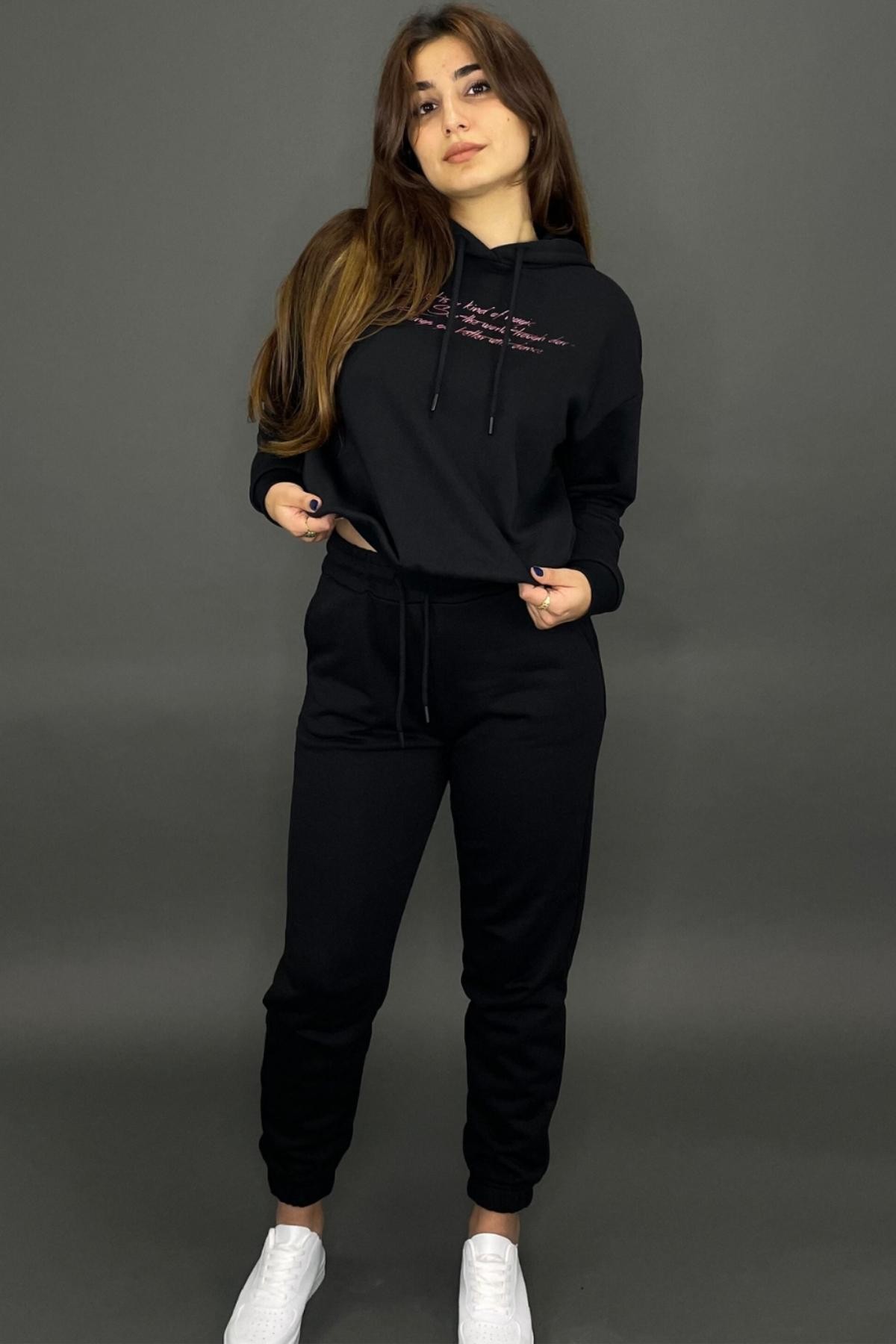 Women's Regular Fit Printed Tracksuit