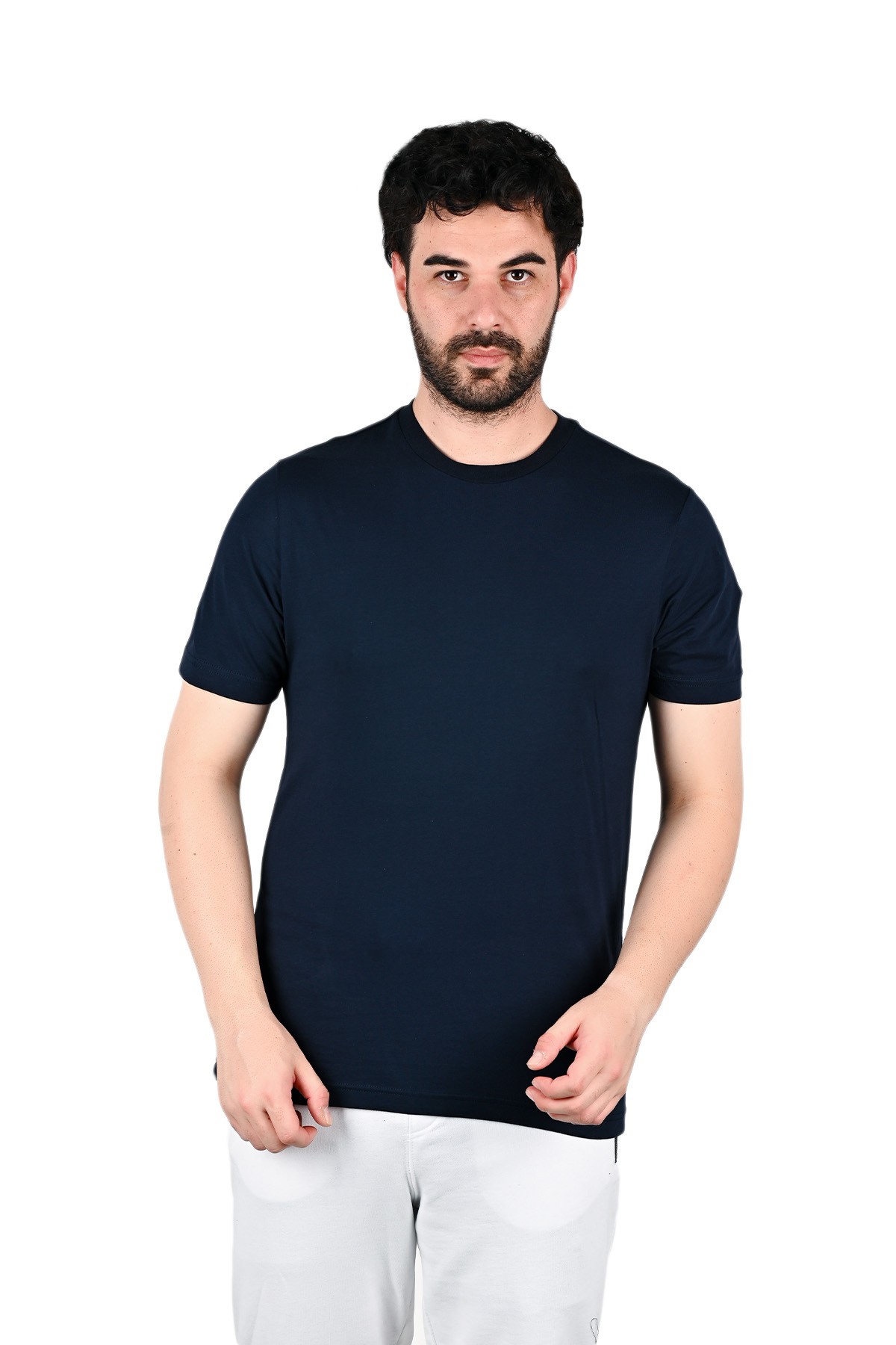 Black-navy - khaki Men's Regular Fit 3 Cotton T-shirt