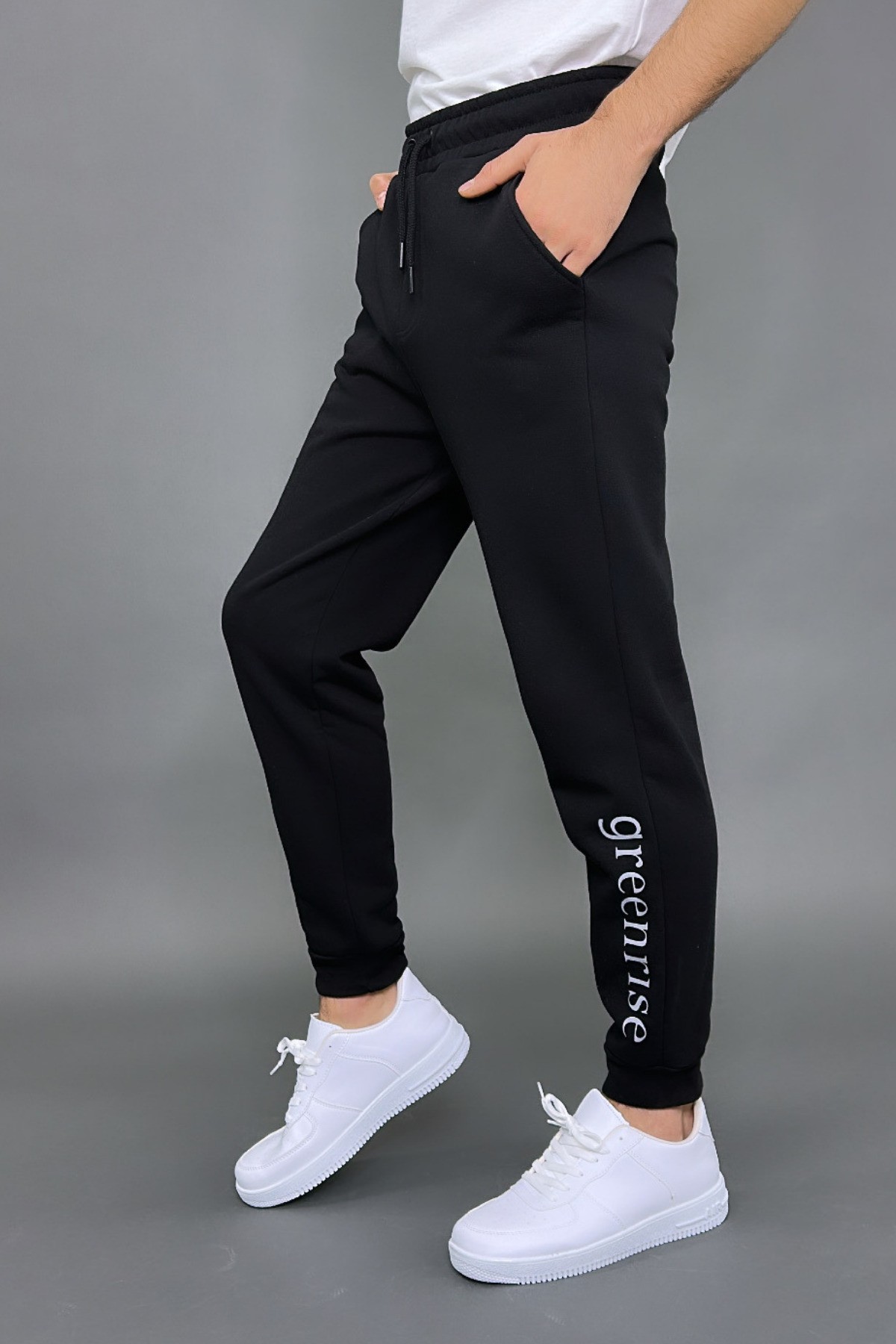 Men's Printed Standard Fit Tracksuit Bottoms