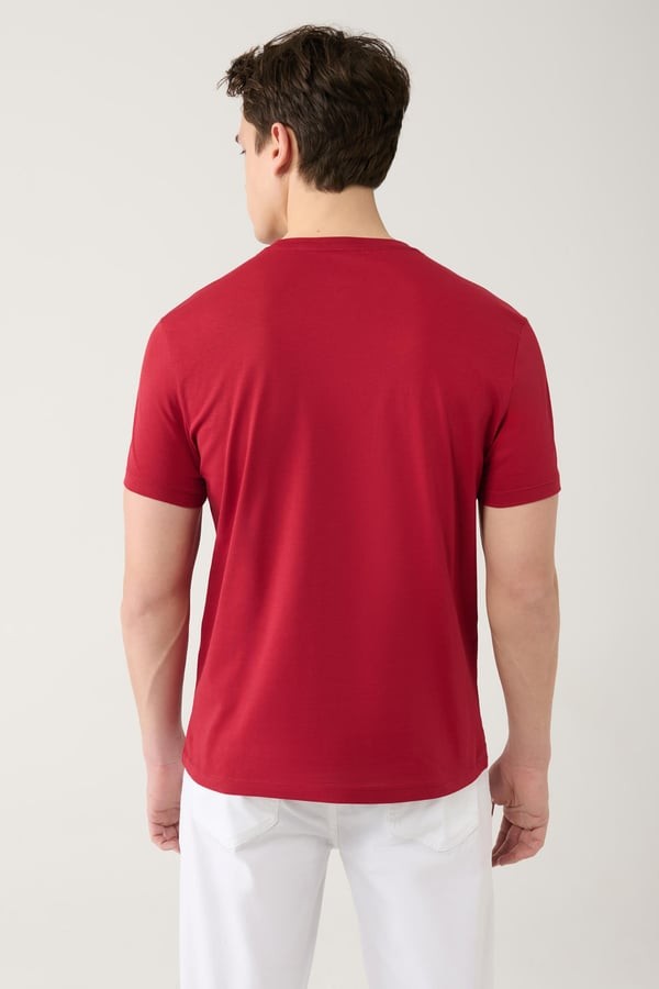 Erkek Regular Fit Pamuklu Basic T-shirt