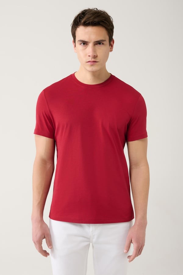 Erkek Regular Fit Pamuklu Basic T-shirt