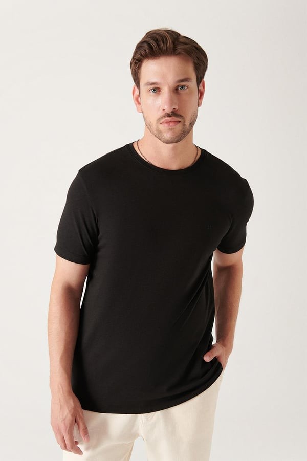 Erkek Regular Fit Pamuklu Basic T-shirt