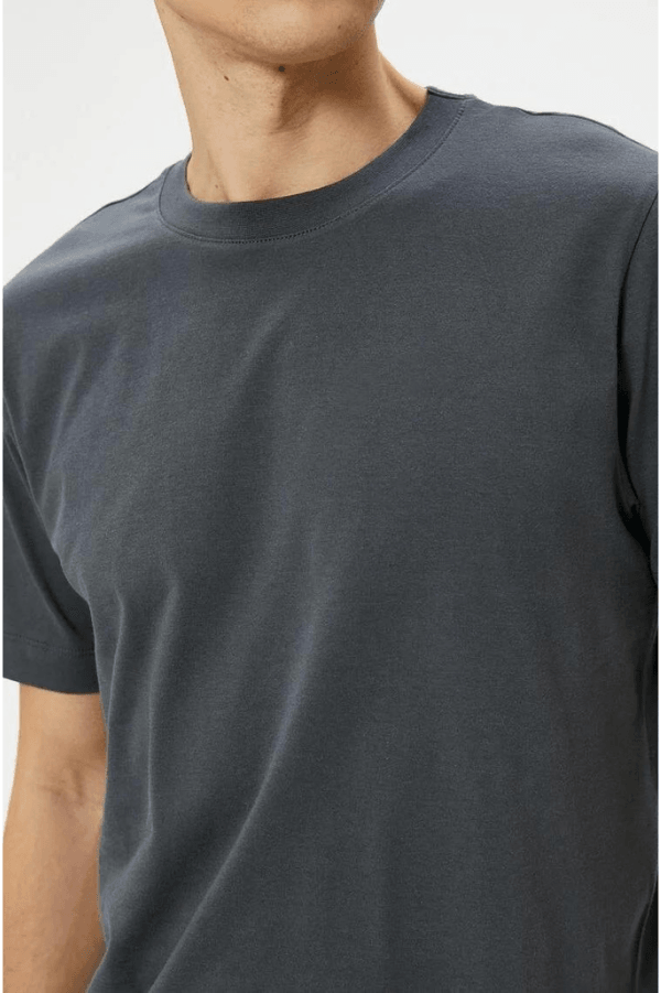 Erkek Regular Fit Pamuklu Basic T-shirt