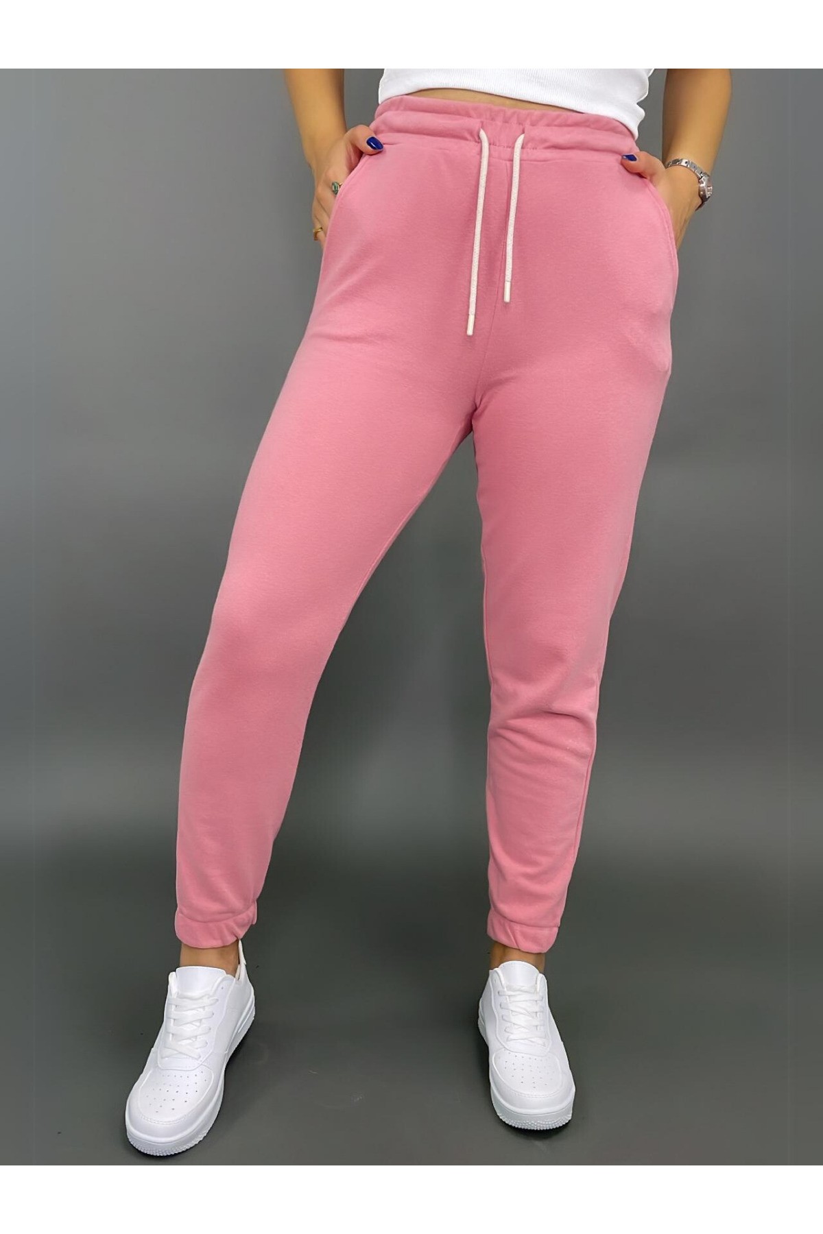 Women's Regular Fit Pink Sweatpants